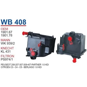 Citroen C3 - C4 - C5 - Berlingo 1.6 Hdı Mazot Filtresi Oem No:1901.78
