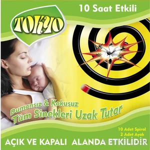Tokyo Kokusuz Dumansız Spiral Haşere Sivrisinek Kovucu