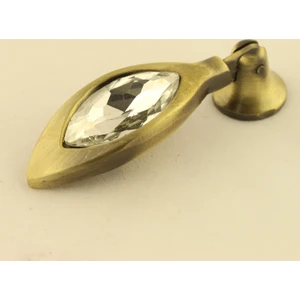 Gürçay Kalp Taşlı Sarkaç Kulp Antik (2 Adet)