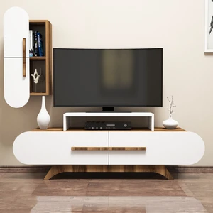 Variant Rose Duvar Raflı Tv Ünitesi Ceviz-Beyaz