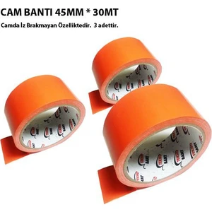 Tvet Cam Bandı 45Mm 30Mt Cam Bant 3 Lü
