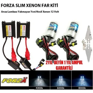 Tvet H1 8000K Xenon Far Kiti İnce12 V Forza