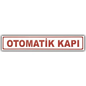 Tvet Otomatik Kapı Araç Yazısı (15Cm * 2,5Cm )