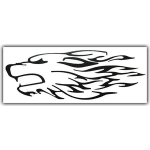 Tvet Kurt Alev Araba Oto Sticker 1 Takım 2 Adet ( 8Cm * 20Cm )