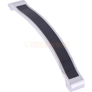Kida 160 mm Krom Siyah Mobilya Kulp