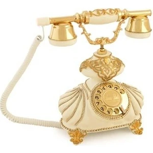 Anna Bell İtalyan Burmalı Kemik Varaklı Telefon