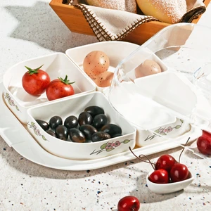 Royal Windsor Melamin 4 Bölmeli Kapaklı Kahvaltılık