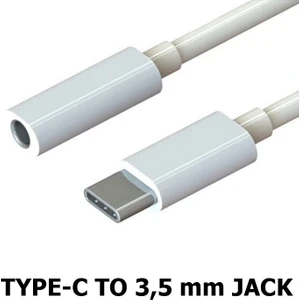 Coverzone  Type-C To F Jack Kulaklık Dönüştürücü Kablo