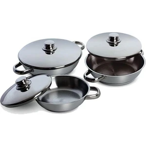 3Lü Çelik Omlet Takımı 6 Parça