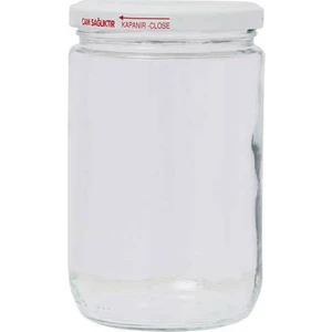 660 Cc Cam Kavanoz Kapaklı 10 Adet