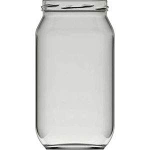 1 Litre Cam Kavanoz Kapaklı 10 Adet