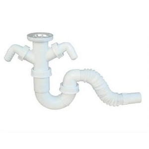 Lavabo Sifonu S Gövde Körüklü Çift Girişli