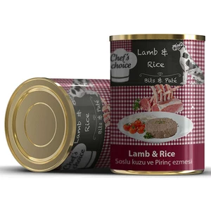 Chefs Choice Kıyılmış Kuzu Etli Konserve Köpek Maması 400 Gr