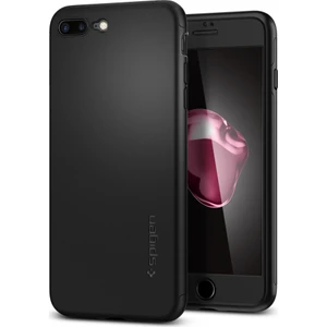 Apple iPhone 7 Plus Kılıf Air Fit 360 Koruma Black (2x Cam Ekran Koruyucu) - 043CS21101