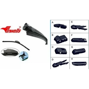 İnwells İnwells Üniversal 8 Aparatlı 50Cm Muz Tipi Silecek