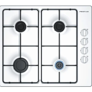 Ob36P2B80L Beyaz Emaye Ankastre Ocak - Tüplü (LPG