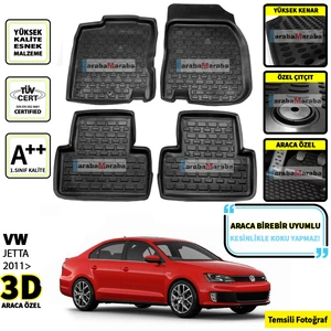 Wv Jetta Sedan 3D Oto Paspas 2011 Sonrası