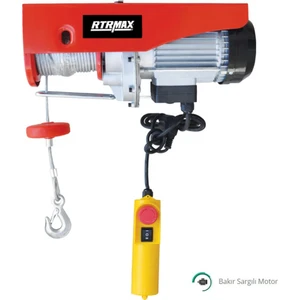 Rtrmax Rtm490A Elektrikli Vinç 1800 Watt 600/1200 Kg Yük 20 M