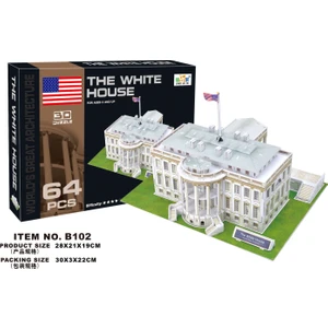 Cc Oyuncak 3D Puzzle The White House - 64 Parça