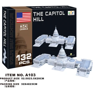 Cc Oyuncak 3D Puzzle The Capitol Hill - 132 Parça