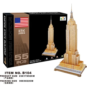 Cc Oyuncak 3D Puzzle Empire State Building - 55 Parça