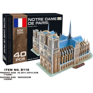 Cc Oyuncak 3D Puzzle Notre Dame De Paris - 40 Parça