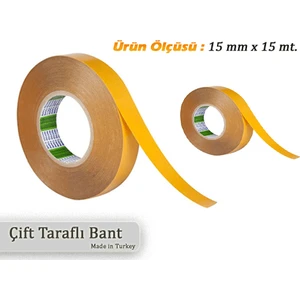 Çift Taraflı Bant ( 15 Mm X 15 Mt. )