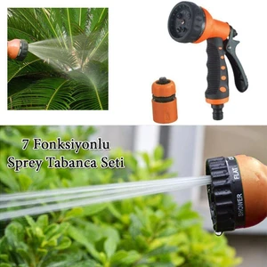 Su Tabancası Seti 7 Fonksiyonlu Soft Sprey