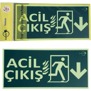 LOREX Fotolüminesans Fosforlu Yön Levhası (Aşağı Yön)