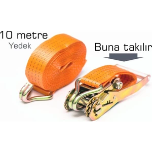 Cırcırlı Yük Gerdirme Kemeri 10 Metre 090403