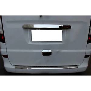 Mercedes Vito W639 Arka Tampon Eşiği Paslanmaz Çelik 2004 Üzeri Modeller Taşlı