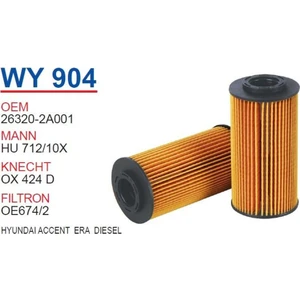 6'lı Paket Hyundai Accent Era Diesel Yağ Filtresi Oem No:26320 - 2A001