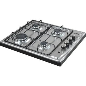 Ko-410 Inox 4 Gözü Gazlı Lpg Li Set Üstü Ocak Gaz Kesme Emniyeti Sistemli