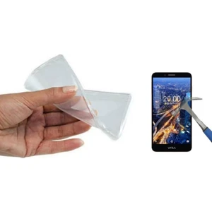 Teknoarea Vestel V3 5580 0.2mm Ultra İnce Silikon Kılıf + cam