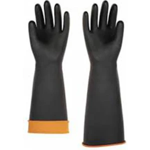 Asit Eldiveni Siyah Uzun 45Cm