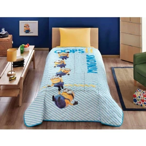 Lisanslı Yatak Örtüsü Tek Kişilik Minnions At Work