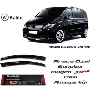 Mercedes-Benz Vito Sunplex Mugen Tip 2'Li Cam Rüzgarlığı