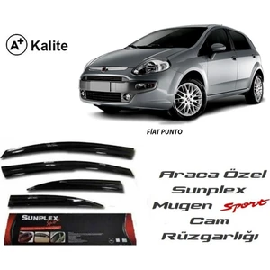 Fiat Punto Sunplex Mugen Tip 4'Lü Cam Rüzgarlığı