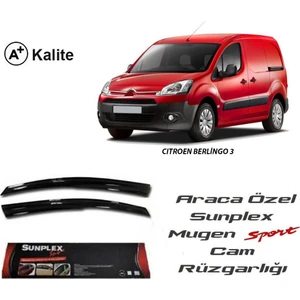 Citroen Berlingo 3 Sunplex Mugen Tip 2'Li Cam Rüzgarlığı