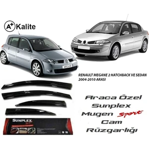 Renault Megane 2 Sunplex Mugen Tip 4'Lü Cam Rüzgarlığı