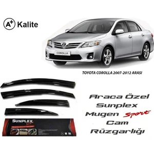 Toyota Corolla 2007-2012 Sunplex Mugen Tip 4'Lü Cam Rüzgarlığı