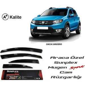 Dacia Sandero Sunplex Mugen Tip 4'Lü Cam Rüzgarlığı