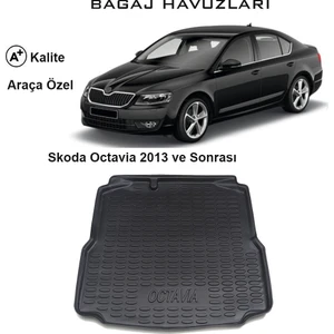 Skoda Octavia 2013 Ve Sonrası 3D Bagaj Havuzu