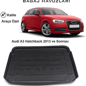 Audi A3 Hatchback 2013 Ve Sonrası 3D Bagaj Havuzu