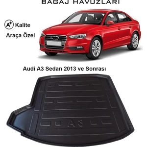 Audi A3 Sedan 2013 Ve Sonrası 3D Bagaj Havuzu