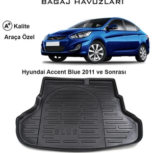 Hyundai Accent Blue 2011 Ve Sonrası 3D Bagaj Havuzu