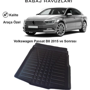 Volkswagen Passat B8 2015 Ve Sonrası 3D Bagaj Havuzu