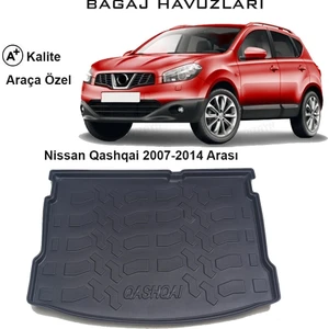 Nissan Qashqai 2007 Ve 2014 Arası 3D Bagaj Havuzu