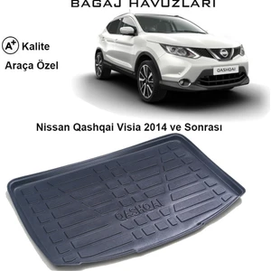Nissan Qashqai Visia 2014 Ve Sonrası 3D Bagaj Havuzu