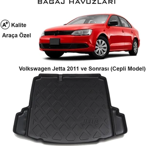 Volkswagen Jetta 2011 Ve Sonrası 3D Bagaj Havuzu (Cepli Model)